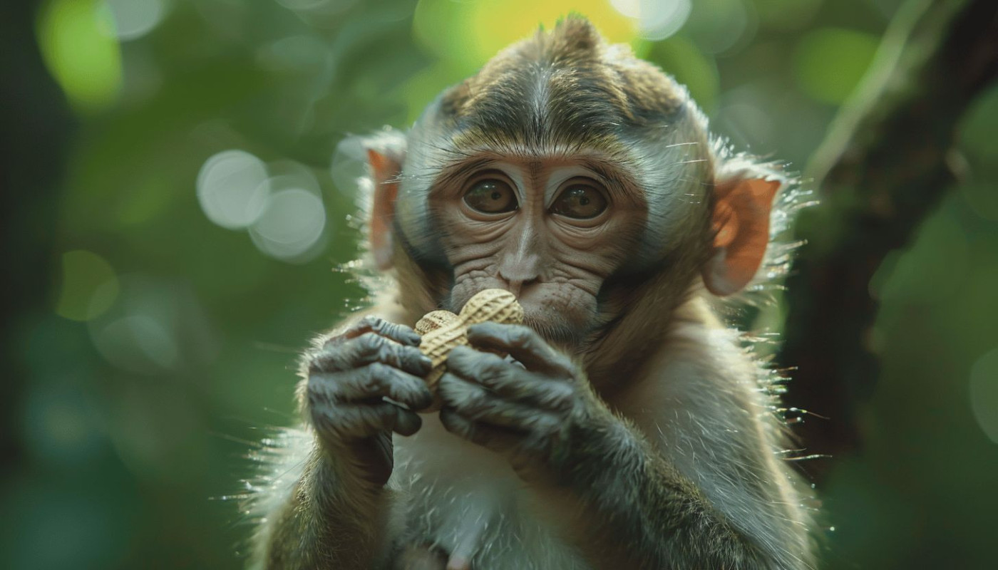 Autre - Les interactions fascinantes entre le singe et la cacahuète